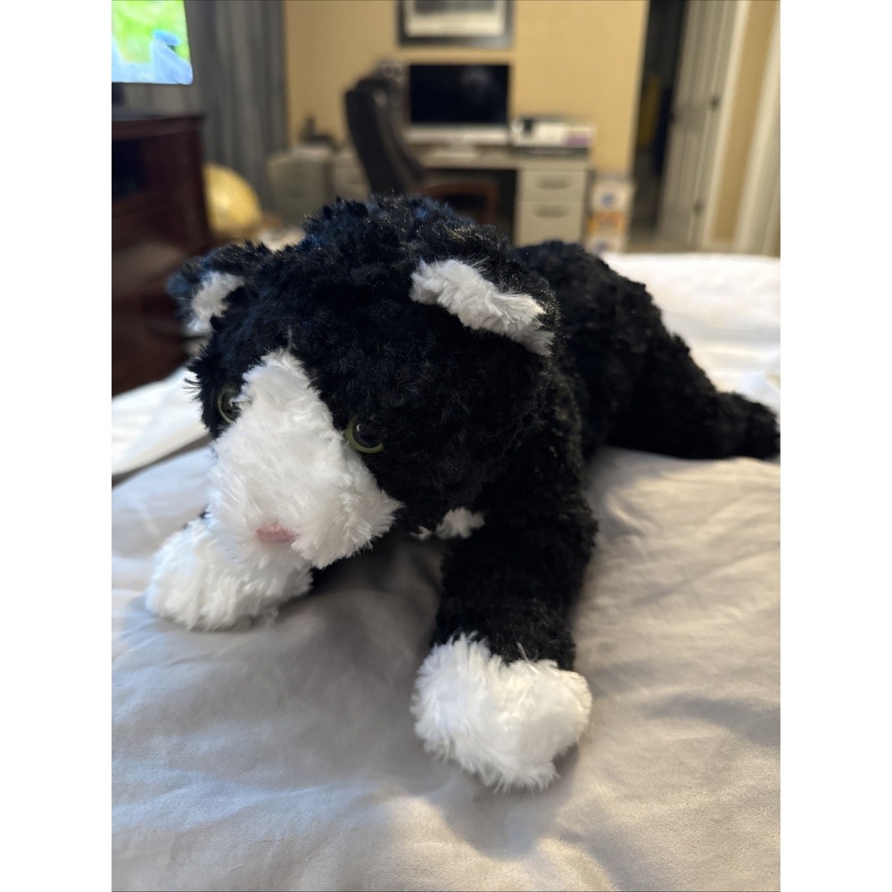 GUND Sebastian Tuxedo Cat 6050651 Stuffed Animal Plush Toy 13" Black White (Abby